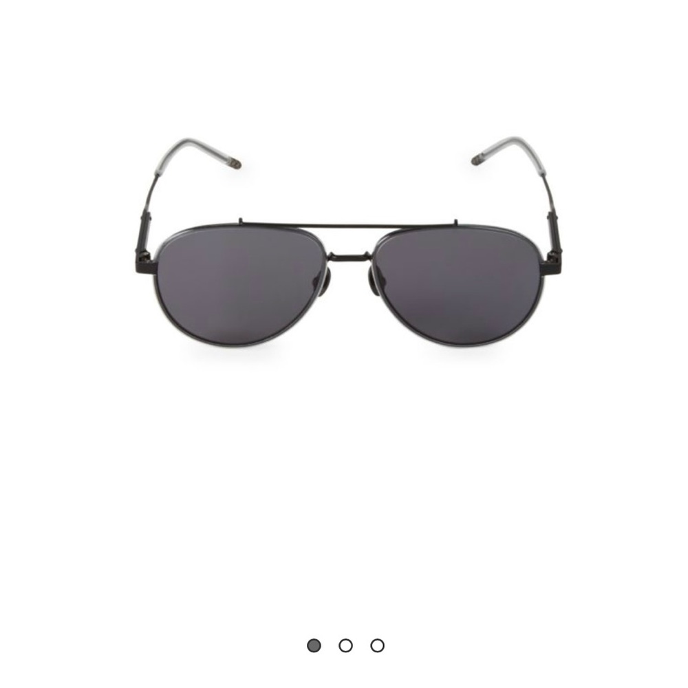 Bottega Veneta Black Aviator Sunglasses